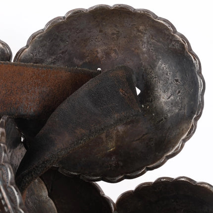 Tom Dewitt First Phase Style Ingot coin silver Concho Belt Deep stamped sterling - Estate Fresh Austin