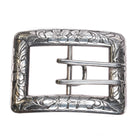 Antique William Kerr American Sterling silver Art Nouveau belt buckle - Estate Fresh Austin