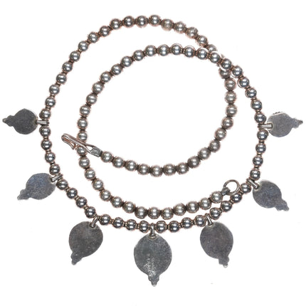 JM Barbje Navajo sterling silver Mediterranean red coral necklace - Estate Fresh Austin