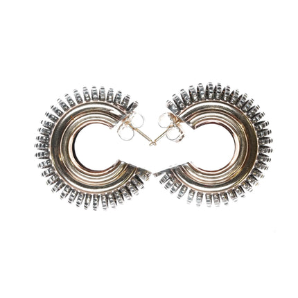 Alwand Vahan 14k/Sterling silver huggie hoop earrings - Estate Fresh Austin