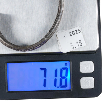 6.3" Heavy vintage Navajo twisted sterling silver wire cuff bracelet - Estate Fresh Austin