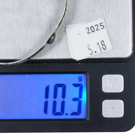 6.2" c1940 Fred Harvey Sterling silver snakes, arrows turquoise cuff bracelet - Estate Fresh Austin