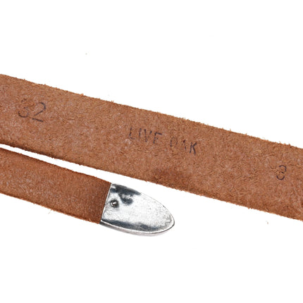 1940's Mexican 935 Sterling silver 10k gold ranger belt buckle set - Estate Fresh Austin