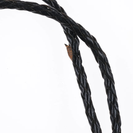 60's-70's LeRoy Benally Navajo Modernist Sterling silver turquoise bolo tie - Estate Fresh Austin