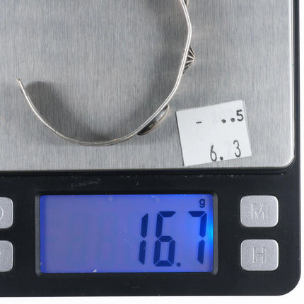 6.35" c1930's Navajo Fred Harvey Era Sterling silver cuff bracelet arrows - Estate Fresh Austin