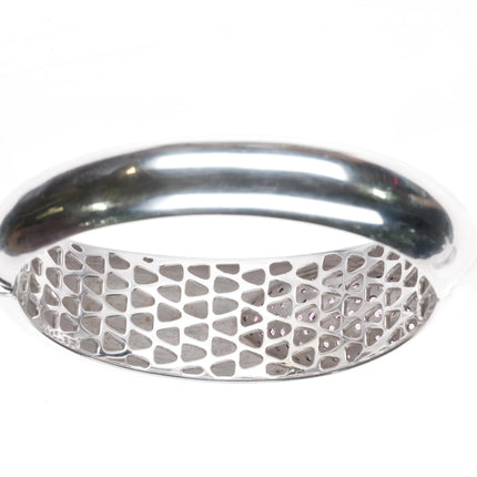 6.5" Roberto Coin Capri Plus Bangle bracelet 2.55cttw Rhodolite sterling silver - Estate Fresh Austin