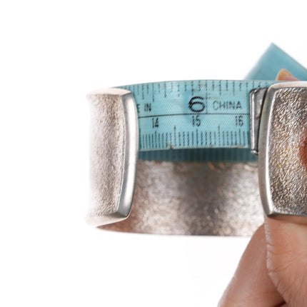 6.35" Darryl Dean Begay Navajo Tufa Cast sterling silver Sugilite cuff bracelet - Estate Fresh Austin