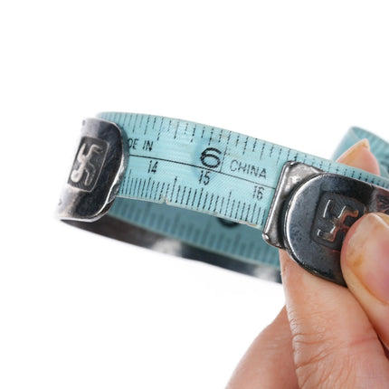 6.35" c1930 Navajo Whirling logs thunderbird arrow sterling silver cuff bracelet - Estate Fresh Austin