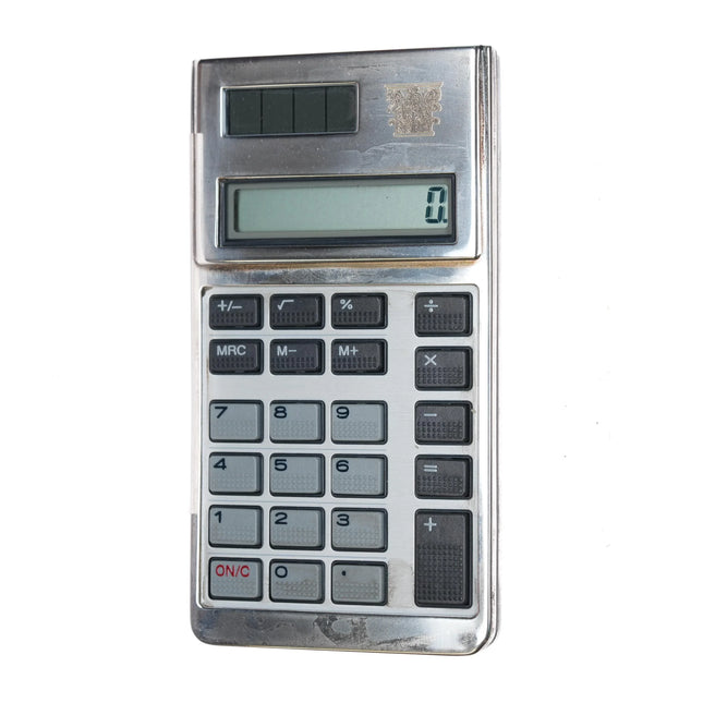 1980's Tiffany Sterling silver solar Calculator TI - Estate Fresh Austin