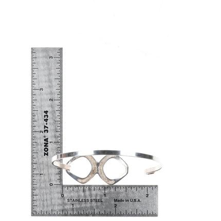 6.75" Astri Holthe Norwegian Modernist sterling silver bangle bracelet - Estate Fresh Austin