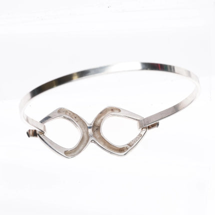 6.75" Astri Holthe Norwegian Modernist sterling silver bangle bracelet - Estate Fresh Austin