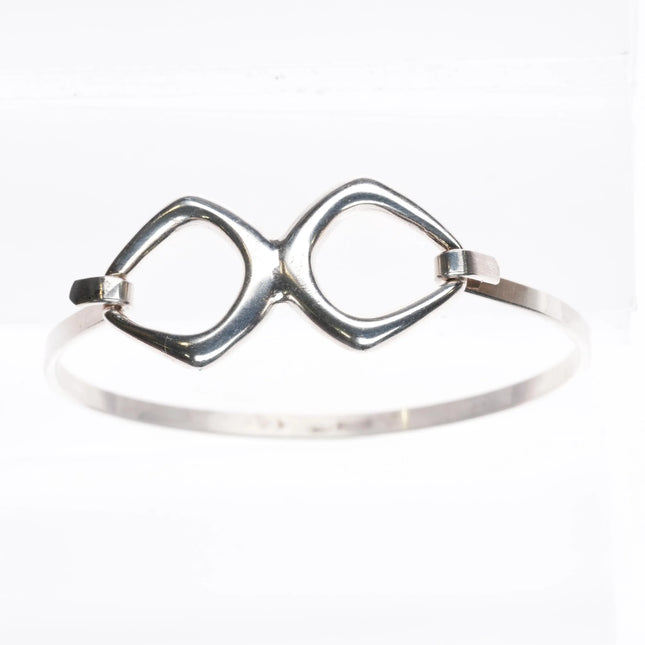 6.75" Astri Holthe Norwegian Modernist sterling silver bangle bracelet - Estate Fresh Austin