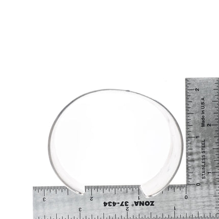 7" Vintage Navajo Overlay wide band sterling silver cuff bracelet - Estate Fresh Austin