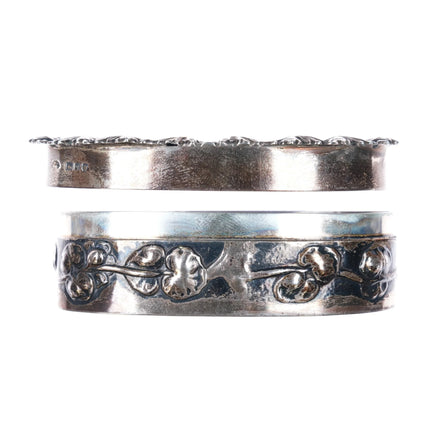 c1911 William Comyns British sterling silver potpourri box reticulated jewelry - Estate Fresh Austin
