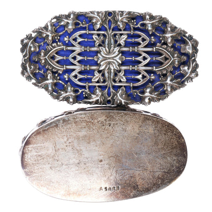 c1911 William Comyns British sterling silver potpourri box reticulated jewelry - Estate Fresh Austin