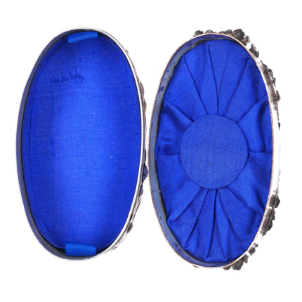 c1911 William Comyns British sterling silver potpourri box reticulated jewelry - Estate Fresh Austin