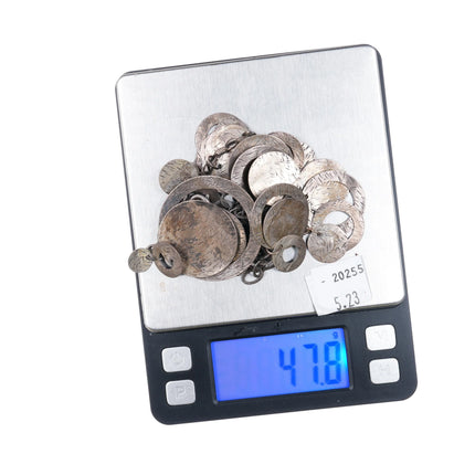 Retro Silpada sterling silver modernist hammered disks wind chime necklace - Estate Fresh Austin