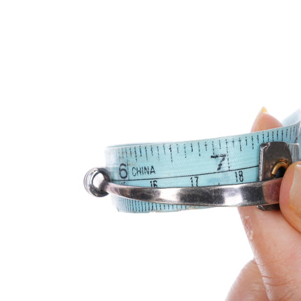 7" Adjustable Ed Levin Sterling silver Bangle bracelet sliding - Estate Fresh Austin