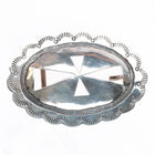 Small Vintage Navajo sterling silver cross cutout belt buckle - Estate Fresh Austin