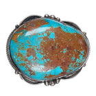 Rosella Paxson-Sandoval Apache nice large turquoise sterling silver belt buckle - Estate Fresh Austin