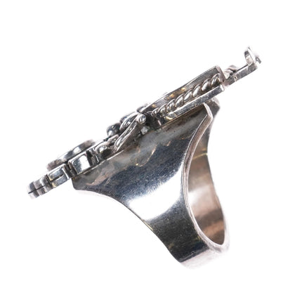 sz7 Herman Vandever Navajo Kachina sunface ring sterling silver - Estate Fresh Austin