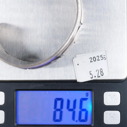 6.75" Large Vintage Hopi or Navajo Overlay cuff bracelet sterling silver - Estate Fresh Austin