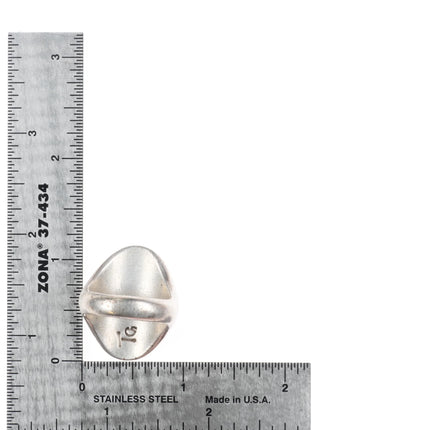 sz7.5 Teddy Goodluck Navajo Bisbee turquoise sterling silver ring - Estate Fresh Austin