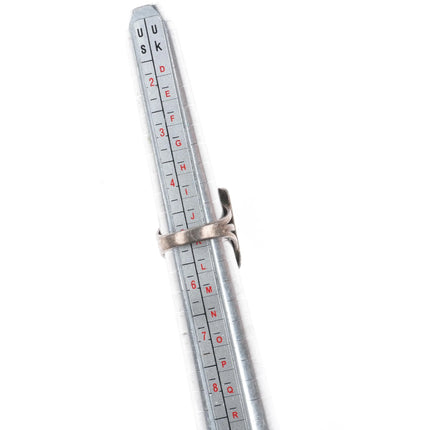 sz5 1940's Navajo Royston turquoise hand stamped sterling silver ring - Estate Fresh Austin