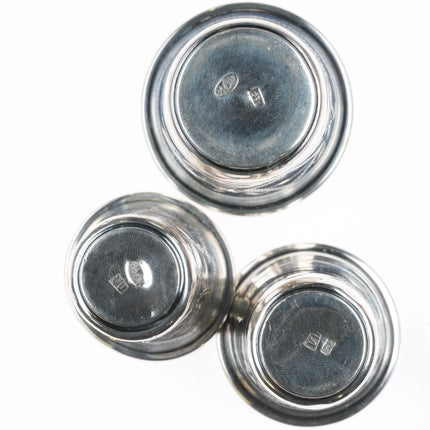 3 Antique Russian 84 Silver Shot glasses Kiddush Cup Sterling - Estate Fresh Austin