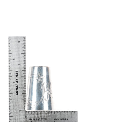 6 Antique Russian 84 Silver Shot glasses Kiddush Cup hand engraved Sterling - Estate Fresh Austin