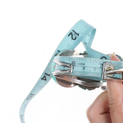 7" Wilford M. Begay Navajo sterling silver cuff bracelet with turquoise inlay - Estate Fresh Austin