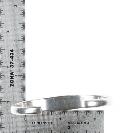 6.75" Southwestern sterling silver spiderweb turquoise, lapis cuff bracelet - Estate Fresh Austin