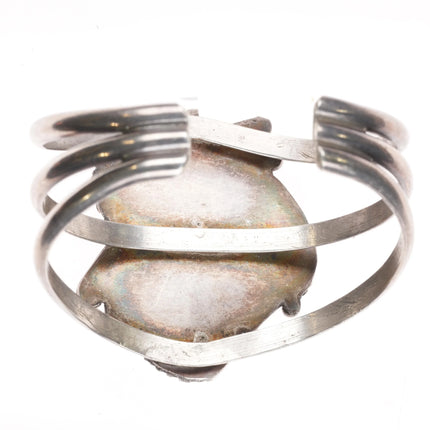 6.1" Vintage Navajo Royston Turquoise cuff bracelet sterling silver c1970's - Estate Fresh Austin