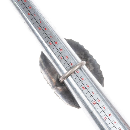 sz8 Large Vintage Zuni sterling silver petit point cluster turquoise ring - Estate Fresh Austin