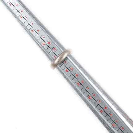 sz7.25 Frank Vacit Zuni sterling silver turquoise channel inlay long ring - Estate Fresh Austin