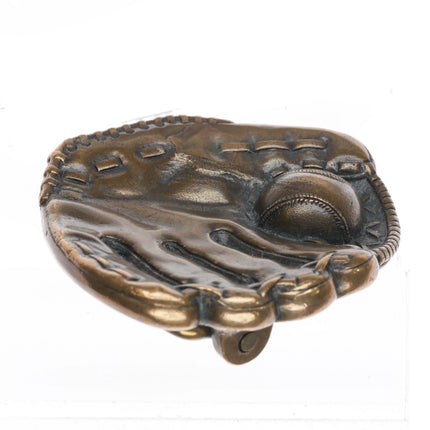 Retired James Avery bronze baseball/Softball glove belt buckle - Estate Fresh Austin
