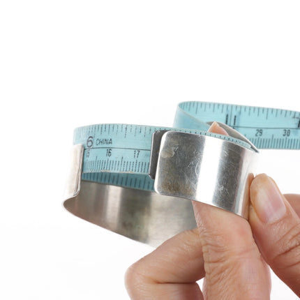 6.8" Retro Desert Rose Trading Sterling silver Baroque pearl cuff bracelet - Estate Fresh Austin