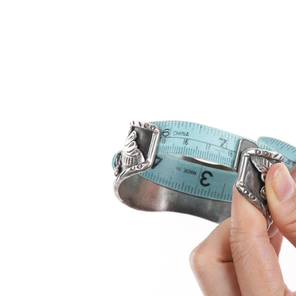 7" Navajo Vintage NOS Navajo sterling silver and turquoise watch cuff bracelet