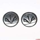 Greg Naseyouma Hopi Overlay stud earrings sterling silver - Estate Fresh Austin