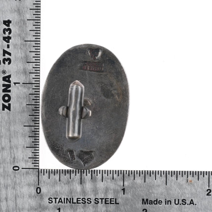 c1950's Antonio Pineda Taxco sterling silver modernist hunting cufflinks - Estate Fresh Austin