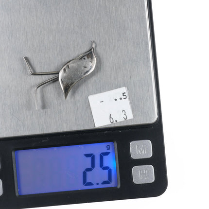 Frances Holmes Boothby modernist sterling silver - standing bird pin/brooch - Estate Fresh Austin