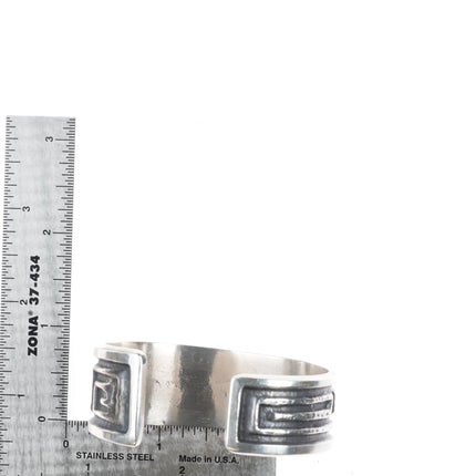 6.25" Wilson Begay Navajo high grade turquoise sterling silver cuff bracelet