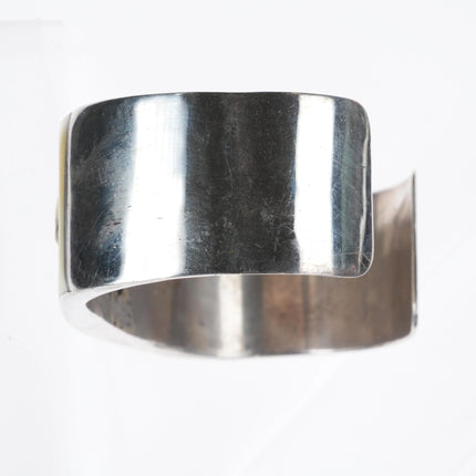 7.2" Vintage Ohmsatte Zuni sterling silver Apache Ghan dancer cuff bracelet