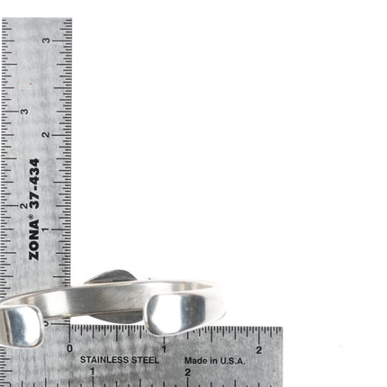 6" Orville Tsinnie Navajo turquoise cuff bracelet sterling silver modernist