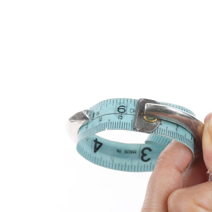 6.1" Jimmie King Jr Navajo sterling silver coral, lapis inlay cuff bracelet