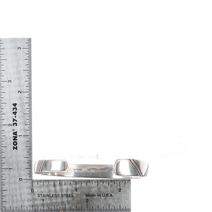 6" Jimmie King Jr Navajo sterling silver, coral, lapis, turquoise cuff bracelet