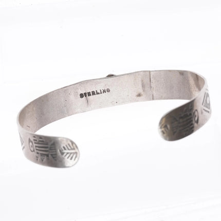 6.25" 1940's Fred Harvey sterling silver Arrowhead slim stacker cuff bracelet - Estate Fresh Austin