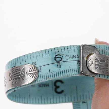 6.25" 1940's Fred Harvey sterling silver Arrowhead slim stacker cuff bracelet - Estate Fresh Austin