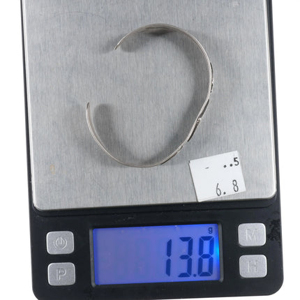 6.25" 1940's Fred Harvey sterling silver Arrowhead slim stacker cuff bracelet - Estate Fresh Austin