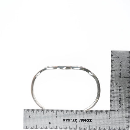 6.25" N Tso Navajo sterling silver sandcast cuff bracelet